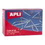 Apli Clips Mariposa Alambre Nº 20 (60mm) Acabado Galvanizado/Plata - Brilloso - 25 Unidades por Caja
