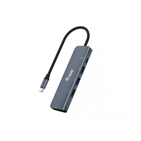 Equip 5 en 1 Multifuncional Hub USB-C con 3x USB 3.0, 1x HDMI 1x USB-C PD - Carcasa de Aluminio