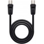 Nanocable Cable de Antena TV 75 OHM Macho/Hembra 1.80m - Color Negro
