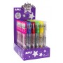 Apli Gel Pen Glitter Live - 48 Boligrafos de Tinta Gel con Purpurina - Resistentes, Secado Rapido y Larga Duracion - Grueso de E