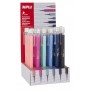 Apli Expositor Portaminas Soft Nordik - 05mm - Colores Salmon, Rosa, Turquesa, Azul, Azul Marino y Negro - Capuchon con Tapon Tr