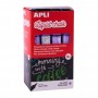 Apli Rotulador de Tiza Liquida Lila Pastel - Punta Redonda - Ideal para Pizarras, Plastico, Ventanas, Ceramica, Vinilos, Metal, 