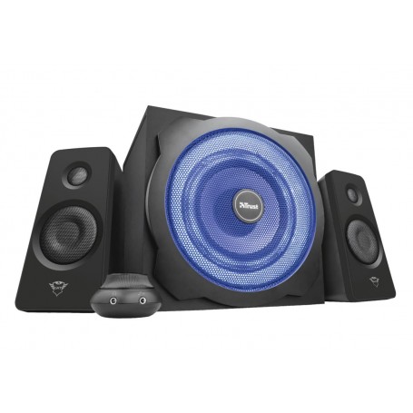 Trust Gaming GXT 628 Tytan Altavoces 2.1 120W - Subwoofer 30W con Iluminacion LED - Cable de 1.75m - Color Negro