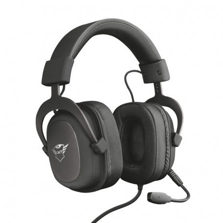 Trust Gaming GXT 414 Zamak Auriculares con Microfono - Microfono Flexible - Diadema Ajustable - Amplias Almohadillas - Altavoces