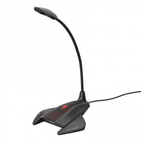 Trust Gaming GXT 239 Nepa Microfono de Cuello Flexible - Boton Silencio - Base Antideslizante - Jack 3.5mm - Cable de 1.70m - Co