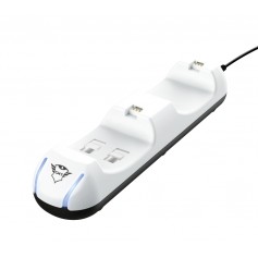 Trust Gaming GXT 251 Base de Carga Doble PS5 - Color Blanco