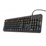Trust Gaming GXT 863 Mazz Teclado Mecanico USB - Teclas Red Outemu - Iluminacion LED - Antighosting - Cable de 1.80m - Color Neg