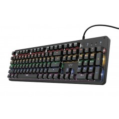 Trust Gaming GXT 863 Mazz Teclado Mecanico USB - Teclas Red Outemu - Iluminacion LED - Antighosting - Cable de 1.80m - Color Neg