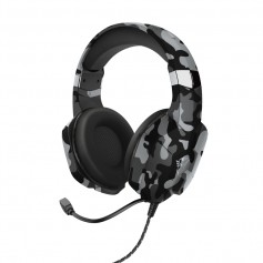 Trust Gaming GXT 323K Carus Auriculares con Microfono - Microfono Flexible - Diadema Ajustable - Amplias Almohadillas - Altavoce
