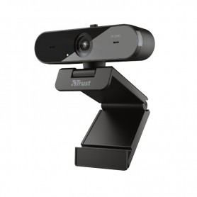 Trust TW250 Webcam QHD 2K USB 2.0 - Microfono Incorporado - Enfoque Automatico - Angulo de Vision 80º - Tapa de Privacidad - Col