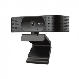 Trust TW350 Webcam UltraHD 4K USB 2.0 - 2 Microfonos Incorporados - Enfoque Automatico - Campo de Vision 74º - Tapa de Privacida