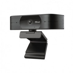 Trust TW350 Webcam UltraHD 4K USB 2.0 - 2 Microfonos Incorporados - Enfoque Automatico - Campo de Vision 74º - Tapa de Privacida