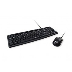 Equip Life Pack USB Teclado + Raton 1000dpi 3 Botones - Uso Ambidiestro - Cable de 1.35m