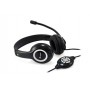 Equip Auriculares con Microfono USB - Control de Volumen - Color Negro