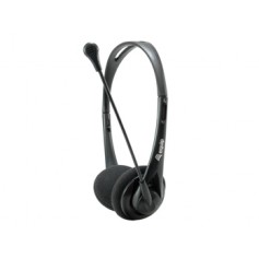 Equip Auriculares con Microfono Flexible - Control de Volumen - Jack 3.5mm - Negro
