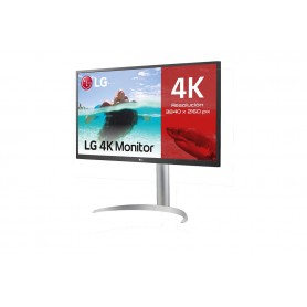 LG Monitor LED 27" IPS UltraHD 4K HDR 10 FreeSync - Respuesta 5ms - Ajustable en Altura, Giratorio e Inclinable - Angulo de Visi