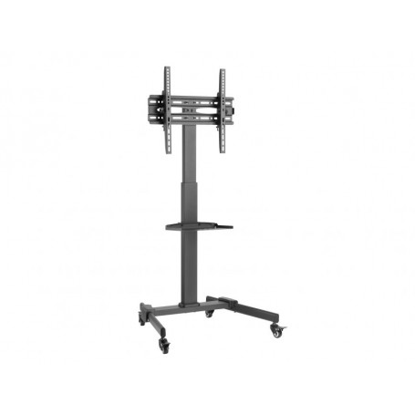 Equip Soporte de Pantalla de Suelo con Ruedas 32"-55" - Bloqueo de Ruedas - Estante - Gestion de Cables - Peso Max 35kg - VESA 4