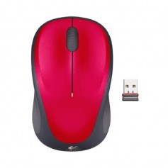 Logitech M235 Raton Inalambrico 1000dpi - 3 Botones - Uso Ambidiestro - Color Rojo