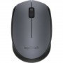 Logitech M170 Raton Inalambrico 1000dpi - 3 Botones - Uso Ambidiestro - Color Gris/Negro
