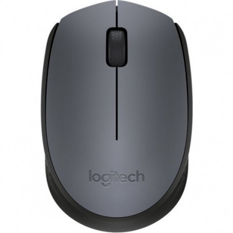 Logitech M170 Raton Inalambrico 1000dpi - 3 Botones - Uso Ambidiestro - Color Gris/Negro