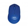 Logitech M330 Silent Plus Raton Inalambrico 1000dpi - Silencioso - 3 Botones - Uso Diestro - Color Azul
