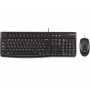Logitech MK120 Pack USB Teclado + Raton 1000dpi 3 Botones - Uso Ambidiestro - Color Negro