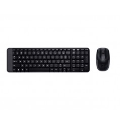 Logitech MK220 Pack Inalambrico Teclado K220 + Raton M150 3 Botones - Uso Ambidiestro - Color Negro