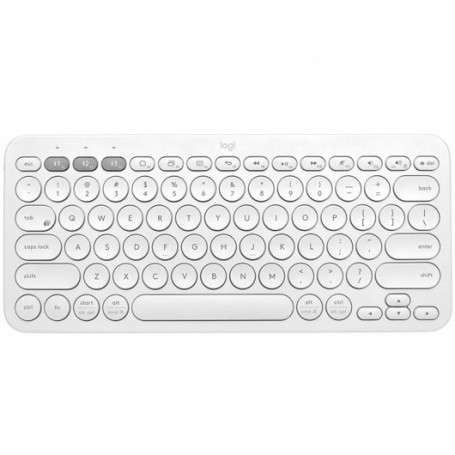 Logitech K380 Teclado Inalambrico Bluetooth - Hasta 3 Dispositivos Simultaneamente - Color Blanco