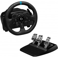 Logitech G923 Trueforce Juego de Volante y Pedales de Carreras Compatible con PS4, PS5 y PC - LEDS Indicador RPM - Giro 900º - E