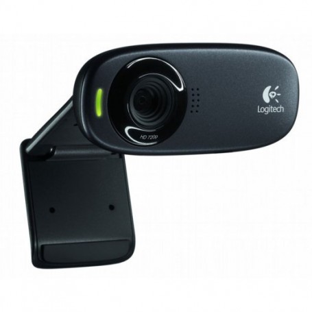 Logitech C310 Webcam HD 720p - 5Mpx - USB 2.0 - Microfono Integrado - Angulo de Vision 60º - Enfoque Fijo - Cable de 1.50 - Colo