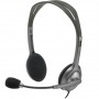 Logitech H111 Auriculares Estereo con Microfono - Microfono Giratorio - Diadema ajustable - Jack 3.5mm - Cable de 1.80m - Color 