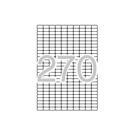 Apli Etiquetas Blancas Removibles 17.8 x 10.0mm 25 Hojas