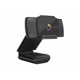 Conceptronic Webcam 2K Super HD USB 2.0 - Microfono Integrado - Enfoque Automatico - Cubierta de Privacidad - Cable de 1.50m - C