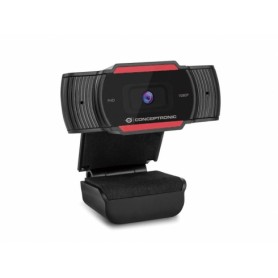 Conceptronic Amdis Webcam Full HD 1080p USB 2.0 - Microfono Integrado - Enfoque Fijo - Angulo de Vision 65º - Cable de 1.50m - C