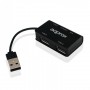 Approx Hub USB 2.0 3 Puertos USB + Lector de Tarjetas