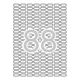 Apli Etiquetas Blancas Removibles Joyeria 45.0 x 8.0mm 25 Hojas
