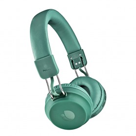 NGS Artica Chill Teal Auriculares Bluetooth 5.0 con Microfono - Diadema Ajustable - Almohadillas Acolchadas - Plegables - Autono