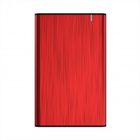 Aisens Caja Externa 2.5" para Discos Duros 9.5mm SATA I - II y III a USB 3.0/USB 3.1 GEN1 - Color Rojo