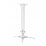 Aisens Soporte Universal Giratorio - Inclinable y Extensible de Techo para Proyector - Hasta 13.5Kg - Color Blanco