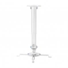 Aisens Soporte Universal Giratorio - Inclinable y Extensible de Techo para Proyector - Hasta 13.5Kg - Color Blanco