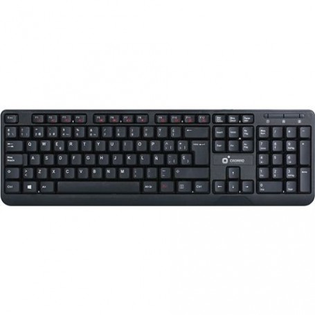 Cromad T50 Teclado Multimedia USB - Teclas FN + Multimedia - Diseño Extrafino y Tacto Suave