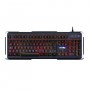 Cromad G550 Teclado Gaming - Retroiluminacion Multicolor - 19 Teclas Antighosting - Laterales Metalicos