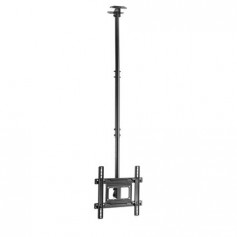 Cromad Soporte de Techo para TV de 32"-70" - Inclinable y Giratorio - Gestion de Cables - Peso Max 50kg - VESA 400x400mm
