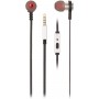 NGS Cross Rally Auriculares Metalicos Intrauditivos - Microfono Integrado - Asistente Voz - Cable de 1.20m - Color Negro/Rojo