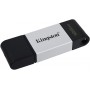 Kingston DataTraveler 80 Memoria USB Tipo C 128GB - USB-C 3.2 Gen 1 - 200 MB/s en Lectura - Con Tapa - Diseño Metalico (Pendrive