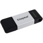 Kingston DataTraveler 80 Memoria USB Tipo C 64GB - USB-C 3.2 Gen 1 - 200 MB/s en Lectura - Con Tapa - Diseño Metalico (Pendrive)