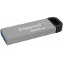 Kingston DataTraveler Kyson Memoria USB 256GB - 3.2 Gen 1 - 200 MB/s en Lectura - Diseño Metalico - Color Plata (Pendrive)