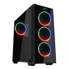 Redragon Sideswipe GC601 Caja Torre ATX, Micro ATX, Mini-ITX - Laterales Cristal Templado - Iluminacion LED ARGB - Tamaño HDD 2.