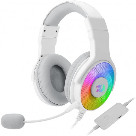 Redragon H350W Pandora 2 Auriculares Gaming con Microfono - Sonido 7.1 - Iluminacion RGB - Diadema Ajustable - Almohadillas Acol