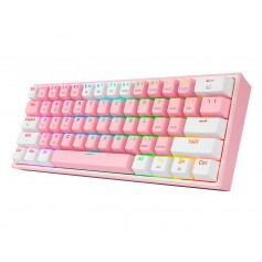 Redragon Fizz Pro K616 RGB Teclado Mecanico Gaming Inalambrico USB, USB-C y Bluetooth - Iluminacion RGB - Teclas Redragon Red - 